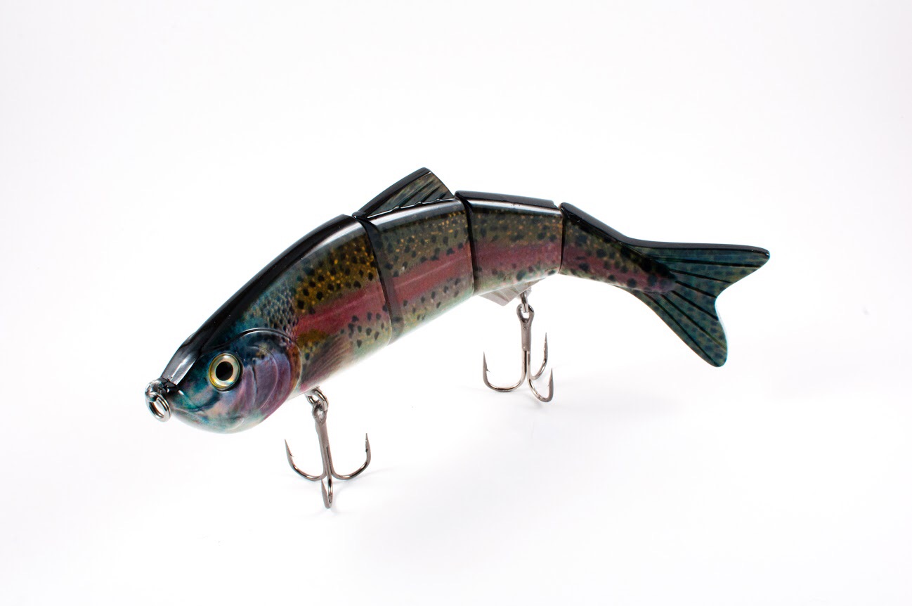 Trout swimbaits available in 6" or 10" varity
